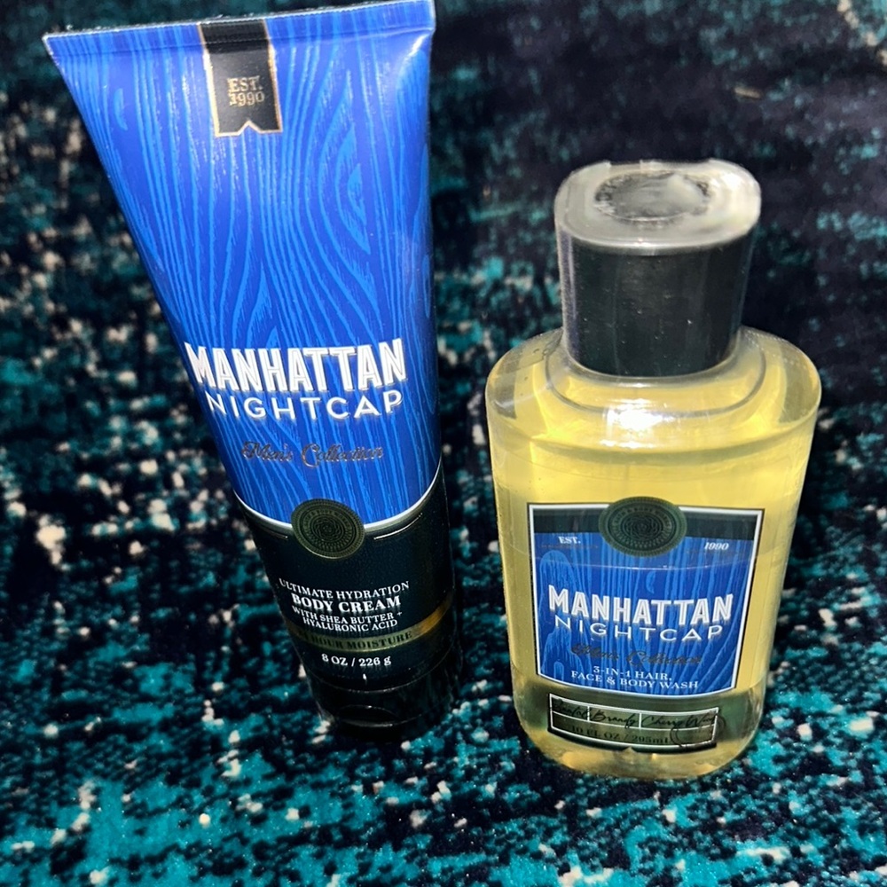 Manhattan Nightcap Body Cream and Body wash Set